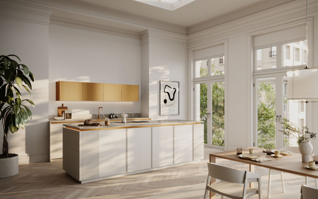 Moderne keuken in nisopstelling